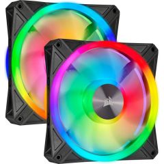Corsair iCUE QL140 RGB PWM 140mm 2-pack met Lighting Node CORE