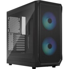 Fractal Design Focus 2 RGB TG Clear tint Zwart