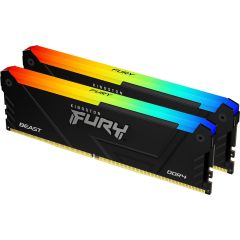 Kingston Fury Beast RGB Black 16GB DDR4-3200 Kit KF432C16BB2AK2/16
