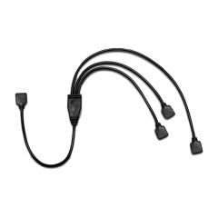 Inter-Tech 1x 4pin RGB naar 3x 4pin RGB kabel