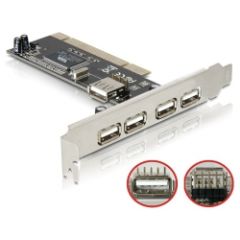 Delock PCI Card USB 2.0 4 + 1